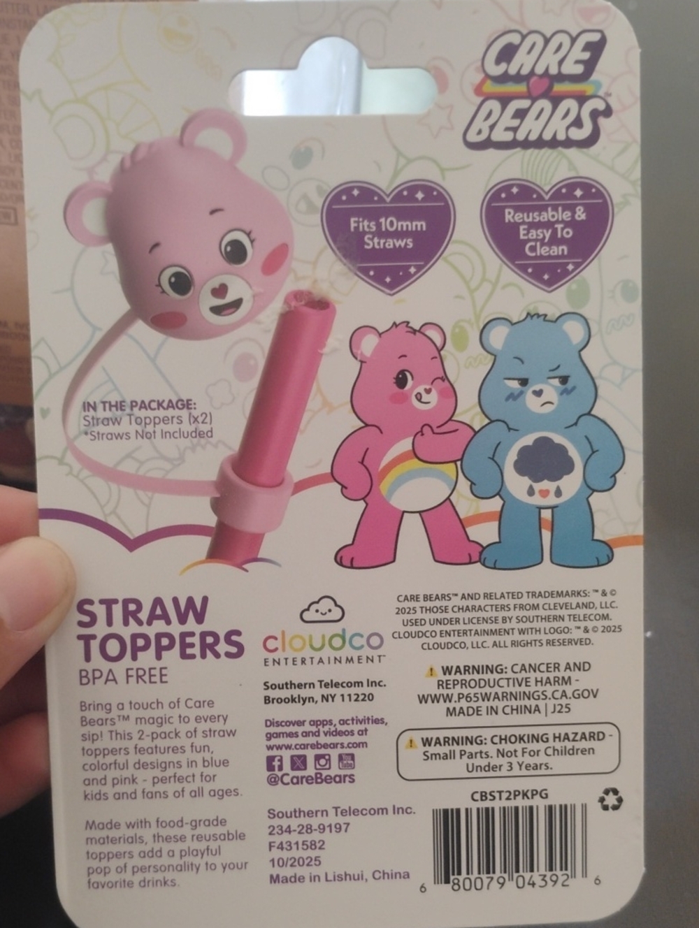 Care Bears Straw Stoppers - Picture 2 of 4